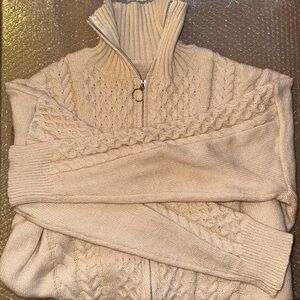 Women’s Cream Cable Knit Sweater